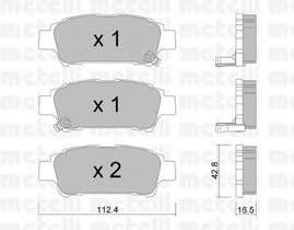 Колодки гальмівні (задні) Toyota Avensis/ Previa 2.0/2.0D 01-09 