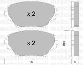 Колодки гальмівні (передні) Toyota Rav 4 II 00-05