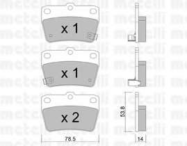 Колодки гальмівні (задні) Toyota Rav4 II 00-05