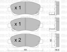 Колодки гальмівні (передні) Toyota Avensis 03-08/Corolla Verso 04-09