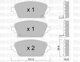 Колодки гальмівні (передні) Honda Accord VI 98-03/Nissan Primera/Almera 00-