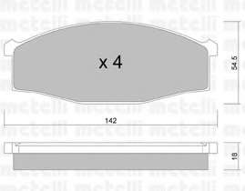 Комплект тормозных колодок, дисковый тормоз