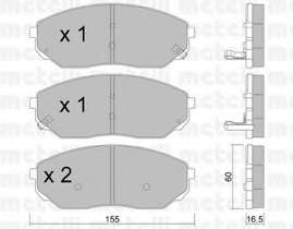 Колодки гальмівні (передні) Kia Sorento I 02-