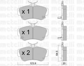 Колодки гальмівні (передні) Chrysler PT Cruiser 1.6-2.4 00-10 