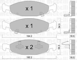 Колодки гальмівні (передні) Jeep Grand Cherokee II 99-05
