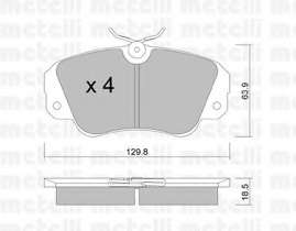 Колодки гальмівні (передні) Opel Omega A/B 86-03/Senator B 87-93
