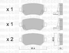 Колодки гальмівні (задні) Opel Astra G 98-09/Meriva A/B 03-17/Zafira A 01-05/Kia Venga/Cee'd 10-