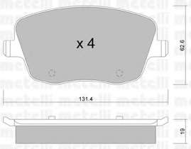 Колодки гальмівні (передні) Seat Cordoba/Ibiza IV/VW Polo/Skoda Fabia 99-15/Roomster 06-15