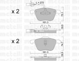 Колодки гальмівні (передні) Ford Galaxy 95-06/VW Sharan 95-10/VW T4 90-03