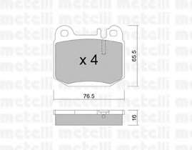 Колодки гальмівні (задні) MB M-class (W163) 98-05/Maserati Quattroporte V 04-