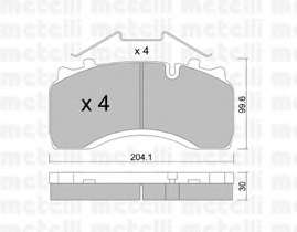 Комплект тормозных колодок, дисковый тормоз