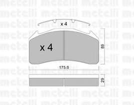 Комплект тормозных колодок, дисковый тормоз