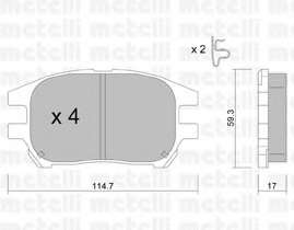 Колодки гальмівні (передні) Lexus RX 98-03