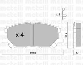 Колодки гальмівні (передні) Lexus RX 03-09