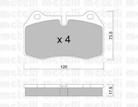 Колодки гальмівні (передні) BMW 7 (E38) 94-01/8 (E31) 90-99