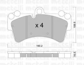Колодки гальмівні (передні) Audi Q7 06-15/Porsche Cayenne/VW Touareg 02-10