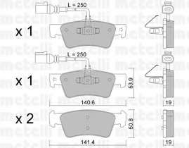 Колодки гальмівні (задні) VW Touareg 2.5 TDI 02-10