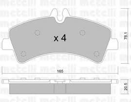 Колодки гальмівні (задні) MB Sprinter 411-519CDI/VW Crafter 06- (спарка)