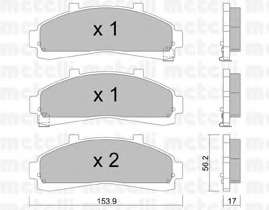 Колодки гальмівні (передні) Ford Explorer/Ranger 3.0/4.0 90-98