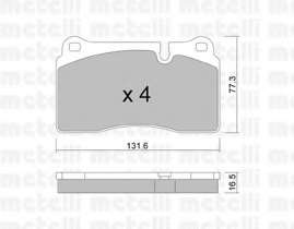 Колодки гальмівні (передні) Land Rover Range Rover 02-13