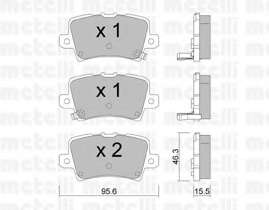 Колодки гальмівні (задні) Honda Civic 1.4-2.2 05-