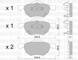 Колодки гальмівні (передні) Honda Accord VII 03-08