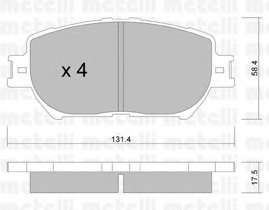 Колодки гальмівні (передні) Toyota Camry 01-11/Solara 03-08/Lexus GS 05-11/IS III 13-