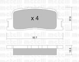 Колодки гальмівні (задні) Toyota Camry 01-11/Highlander 00-03/Lexus ES 96-06