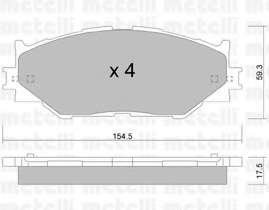 Колодки гальмівні (передні) Lexus IS 05- 