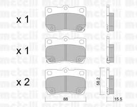 Колодки гальмівні (задні) Lexus GS/IS II/IS C 05-