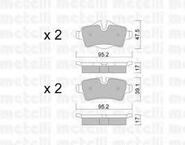 Колодки гальмівні (задні) Mini (R56)/Roadster (R59)/Clubman (R55) 06-06