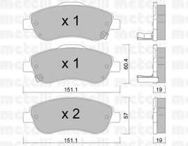 Колодки гальмівні (передні) Honda CR-V III/IV 06-