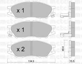 Колодки гальмівні (передні) Nissan Almera II 02-/Sunny 00-03