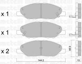 Колодки гальмівні (передні) Nissan Tiida 04-13 (Sumitomo)