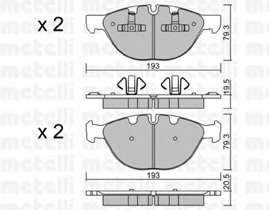 Колодки гальмівні (передні) BMW X5 (E70)/X6 (E71/E72) 07-14