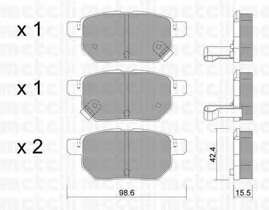 Колодки гальмівні (задні) Lexus CT/Toyota Prius/Yaris 08-
