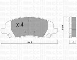 Колодки гальмівні (передні) Dodge Avenger/Caliber/Jeep Compass/Patriot/Lancia Flavia 06-