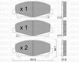 Колодки гальмівні (передні) Honda Accord VIII/IX 08-