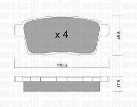 Колодки гальмівні (задні) Mazda CX-7 06-14/CX-9 07-