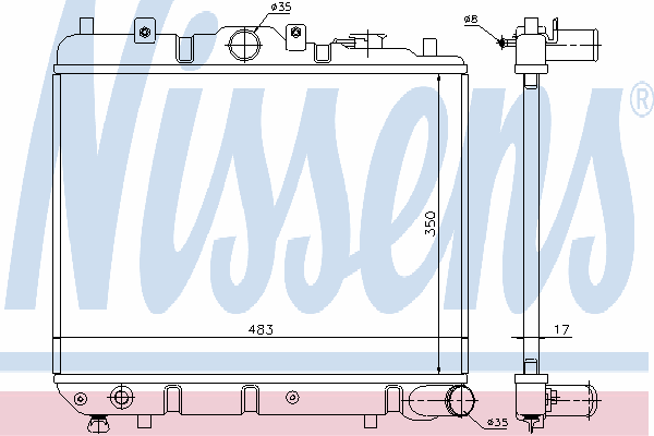 Радиатор, охлаждение двигателя