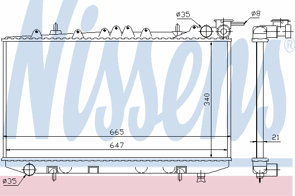 Радиатор, охлаждение двигателя