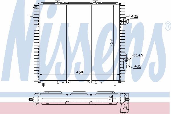 Радіатор, система охолодження двигуна