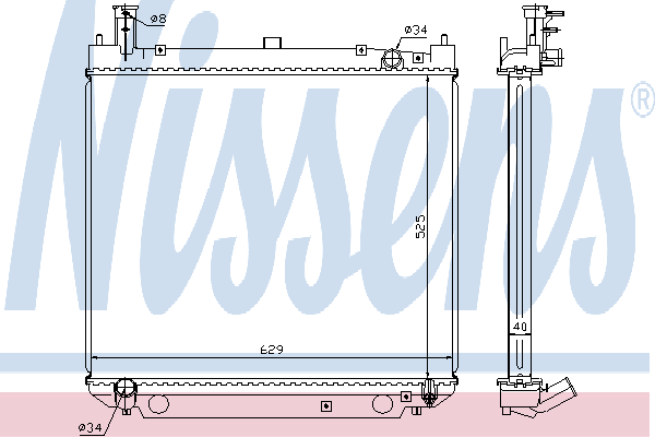 Радіатор, система охолодження двигуна