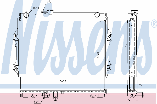 Радиатор, охлаждение двигателя