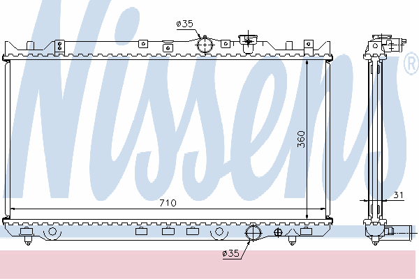 Радиатор, охлаждение двигателя