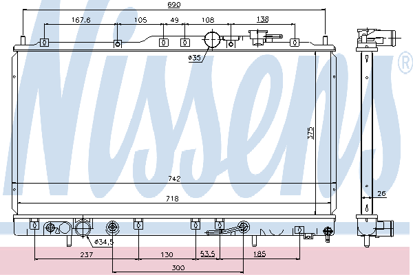 Радиатор, охлаждение двигателя