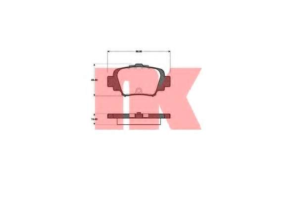 Комплект тормозных колодок, дисковый тормоз