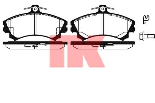 Комплект тормозных колодок, дисковый тормоз