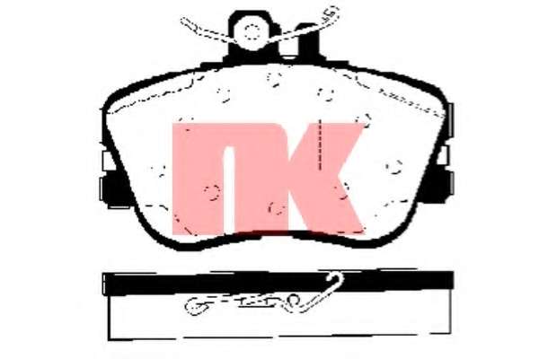 Комплект тормозных колодок, дисковый тормоз
