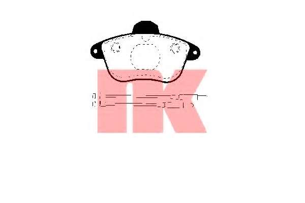 Гальмівні колодки, дискове гальмо (набір)